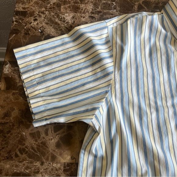 Roundtree & Yorke Shirt Short Sleeve Mens Large​​​ - Picture 11 of 12